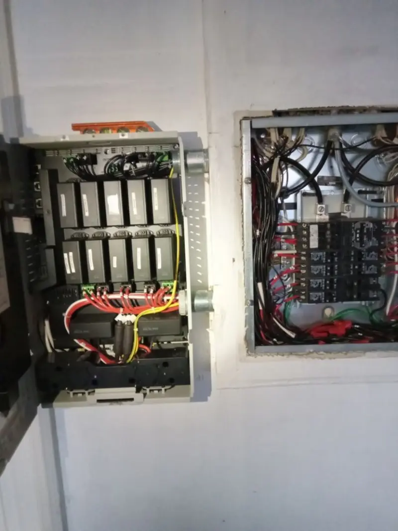 Electrical panel upgrade completed for Security Camera Wiring in Alva